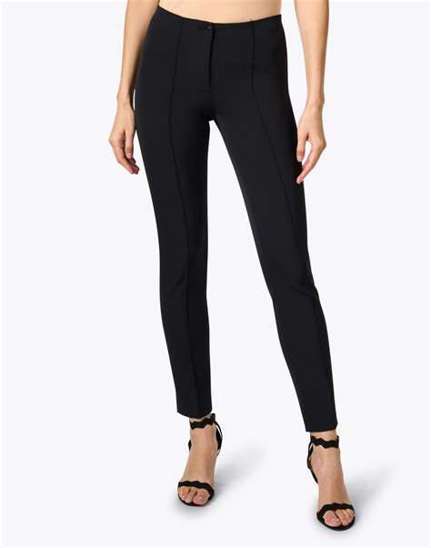 Black Techno Stretch Pants 